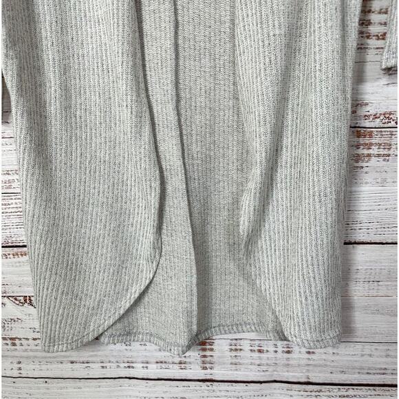 Stitch Fix Allison Joy Women's Open Front Tight Knit Cardigan Sweater Gray Small - Picture 3 of 11